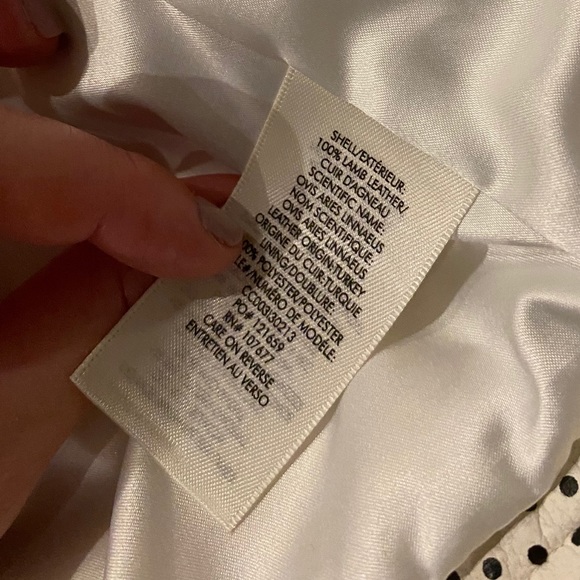 ALICE + OLIVIA NWOT POLKA DOT LEATHER JACKET - Picture 11 of 11